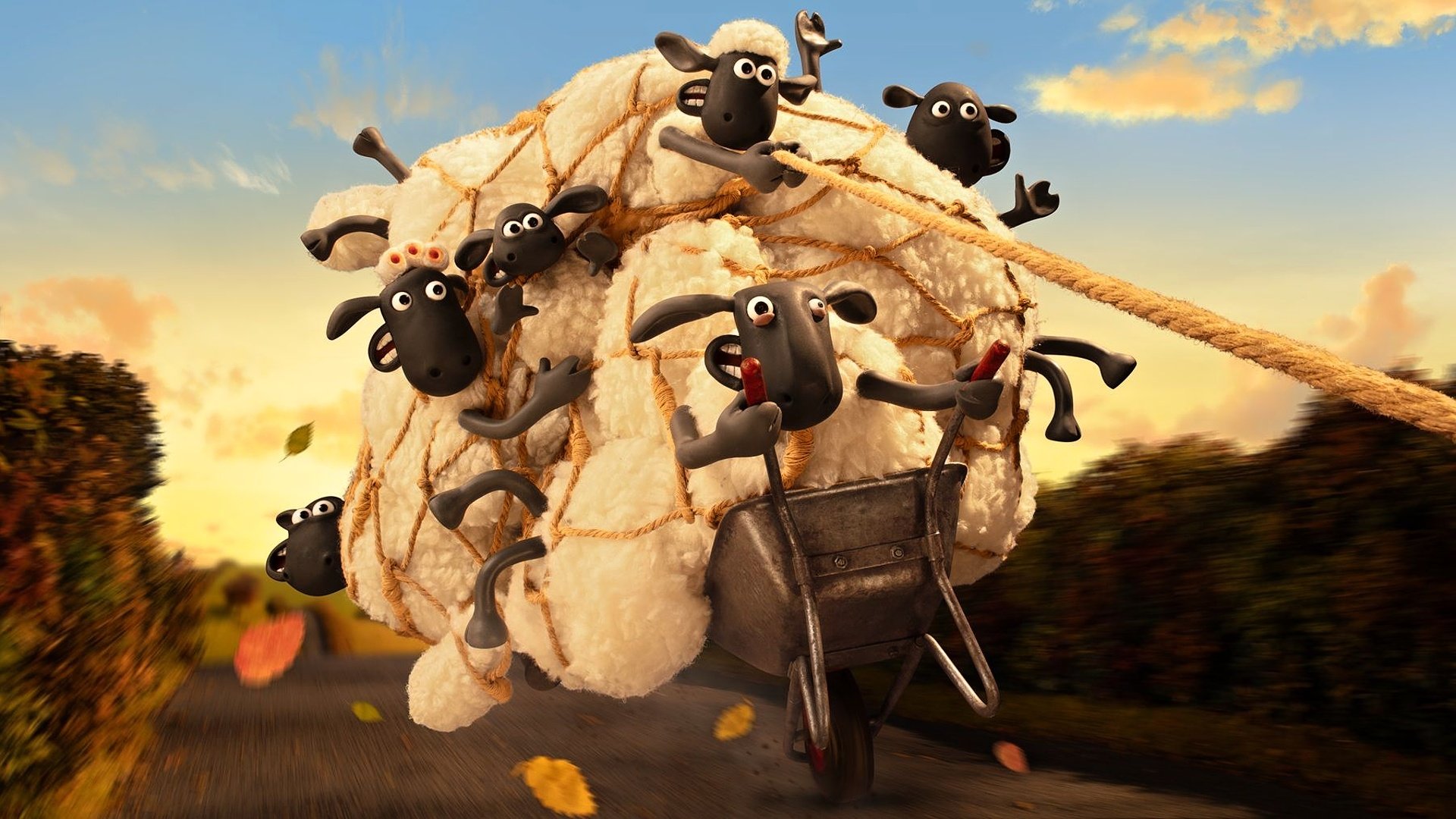 Ovečka Shaun vo filme Príšera z Mossy Bottom