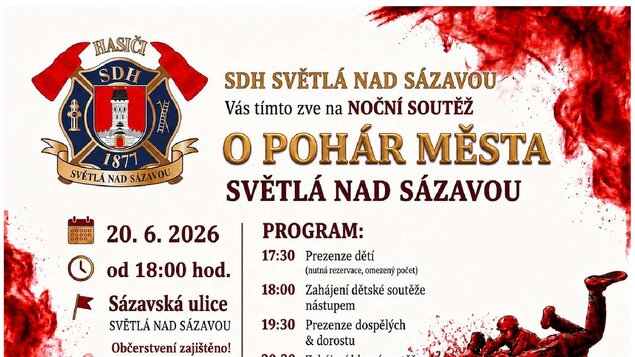 Noční soutěž o pohár města Světlá nad Sázavou