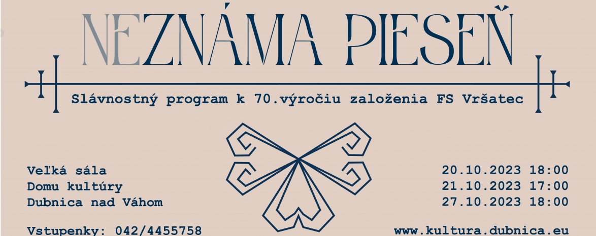 Neznáma pieseň - Slávnostný program k 70. výročiu založenia FS Vršatec