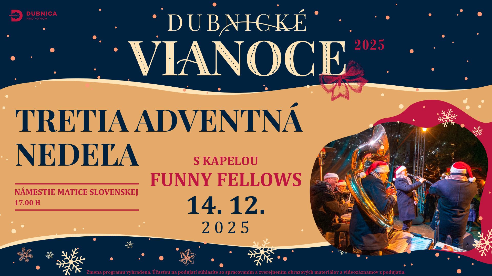 Tretia adventná nedeľa s kapelou Funny Fellows