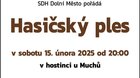 Hasičský ples v Dolním Městě