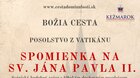 Božia cesta - Posolstvo z Vatikánu
