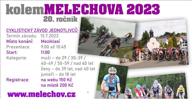 Cyklistický závod - kolem Melechova 2023