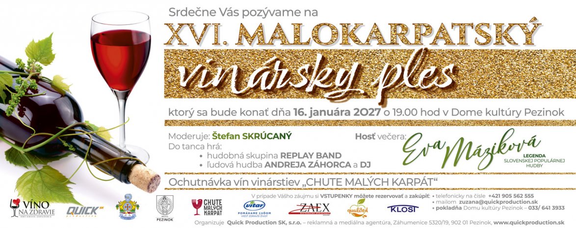 16. Malokarpatský vinársky ples