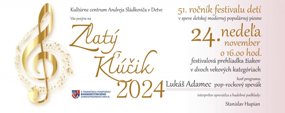 ZLATÝ KĽÚČIK 2024