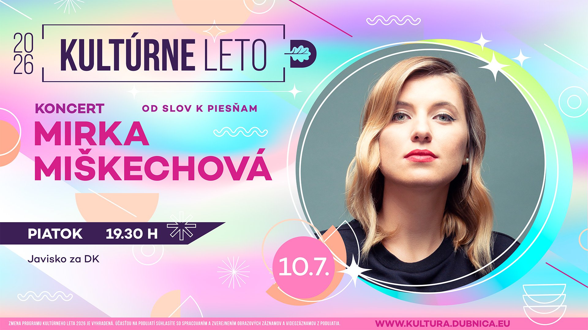 OD SLOV K PIESŇAM – KONCERT MIRKY MIŠKECHOVEJ
