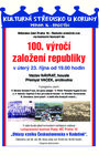 23.10.  Koncert ke 100. výročí založení republiky
