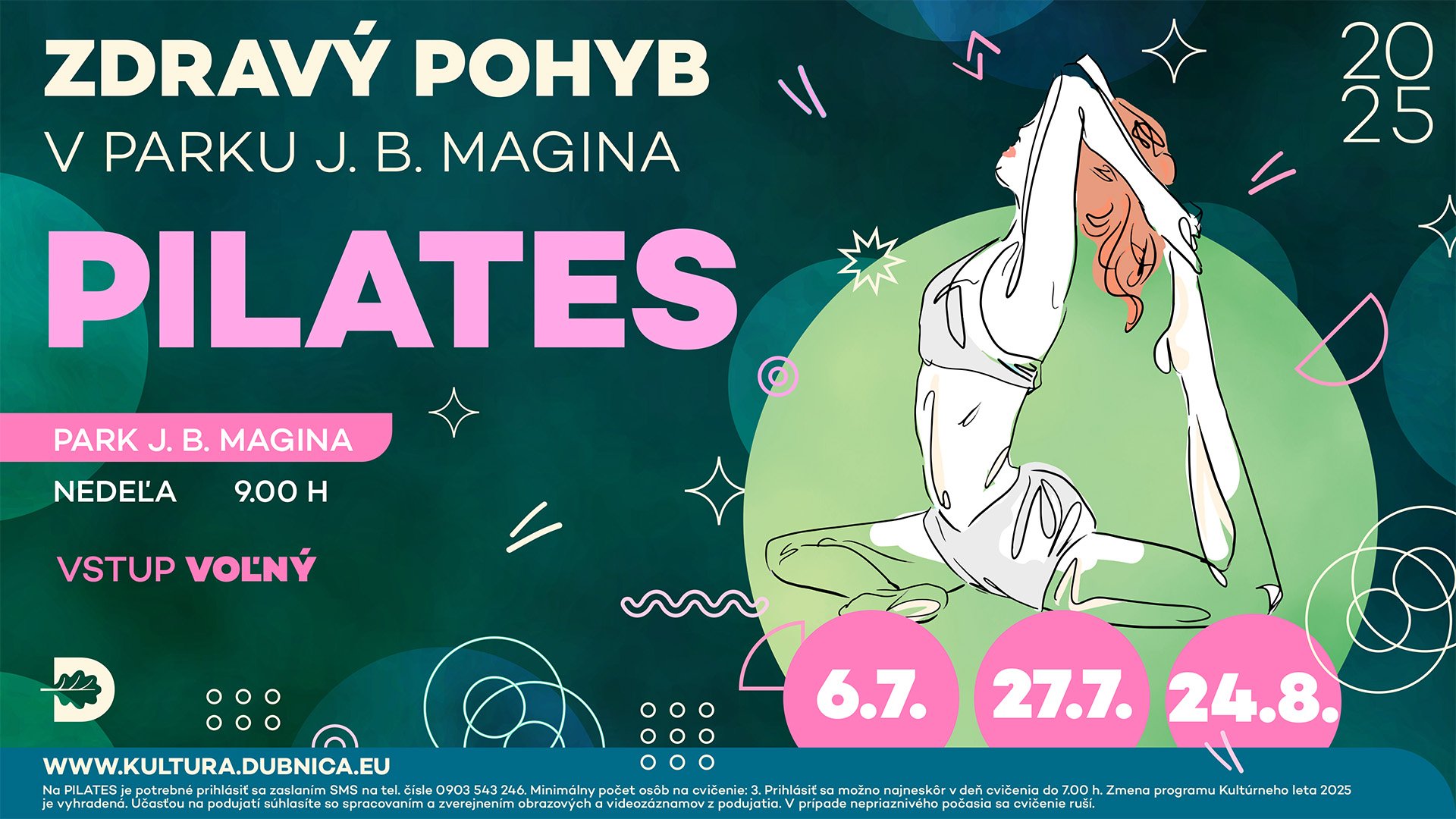 Zdravý pohyb v parku PILATES