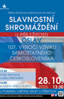 SLAVNOSTNÍ SHROMÁŽDĚNÍ - 107. výročí vzniku ČSR