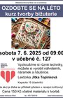 Letní tvoření - kurz tvorby bižuterie 